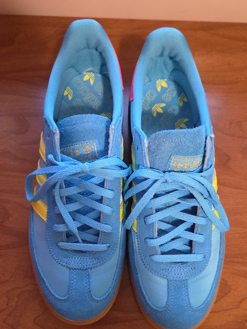 adidas Blue and Yellow Women's Athletic Sneakers